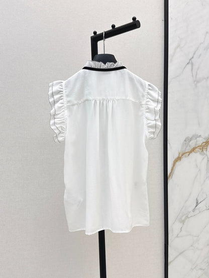 25SS silk sleeveless shirt