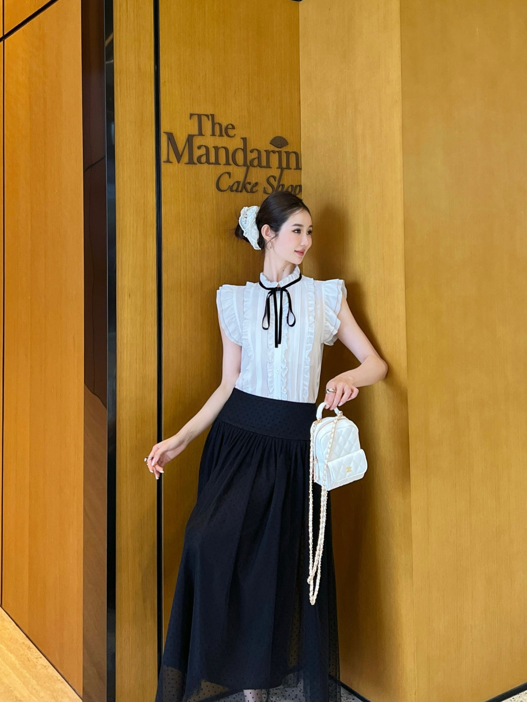 25SS silk sleeveless shirt