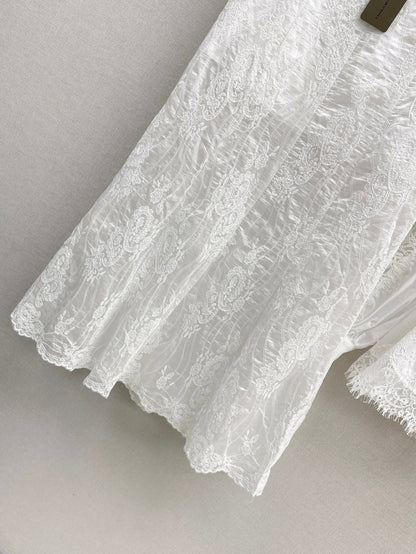 25ss lace hollow skirt