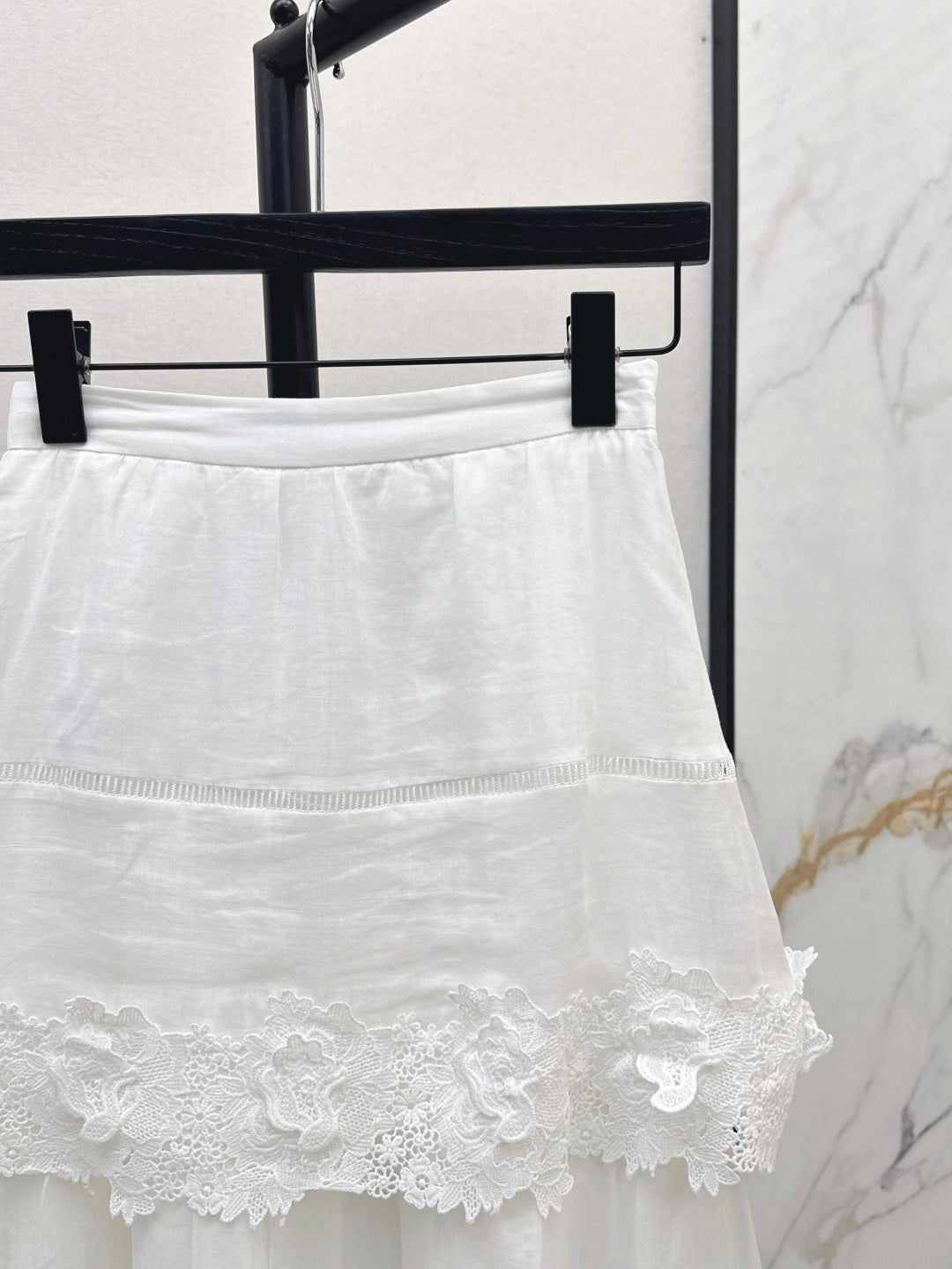 25SS Linen lace skirt