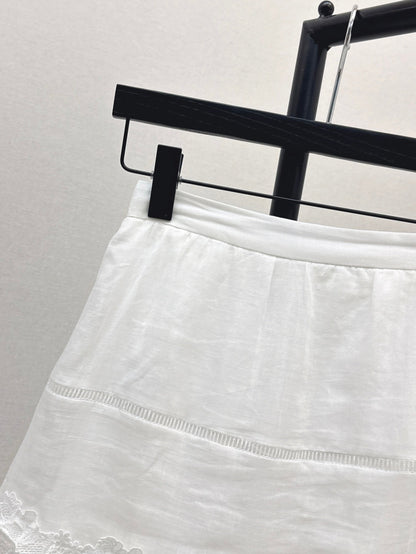 25SS Linen lace skirt