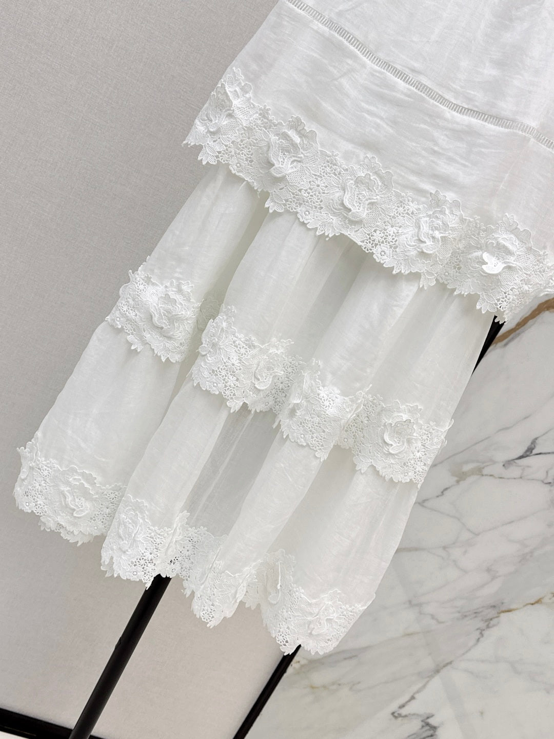 25SS Linen lace skirt