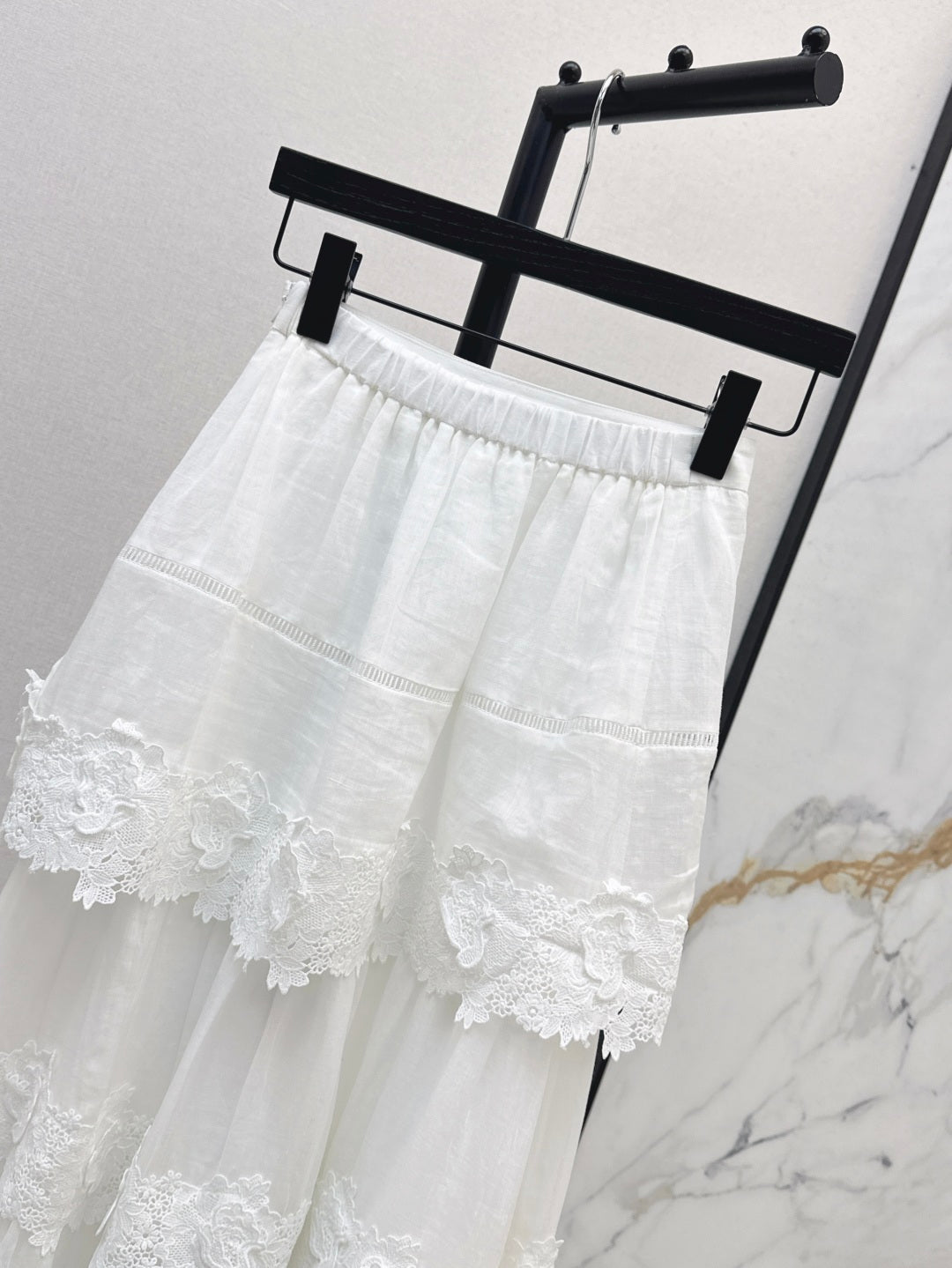 25SS Linen lace skirt