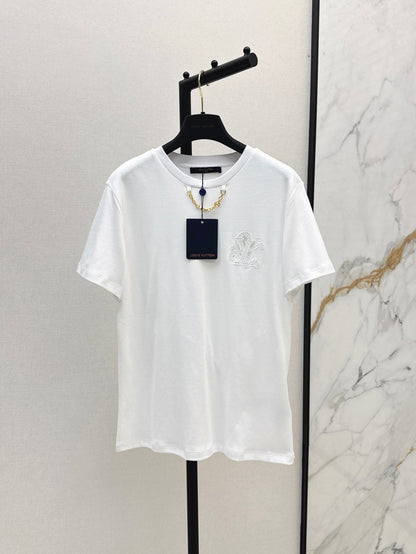 25ss embroidered t-shirt