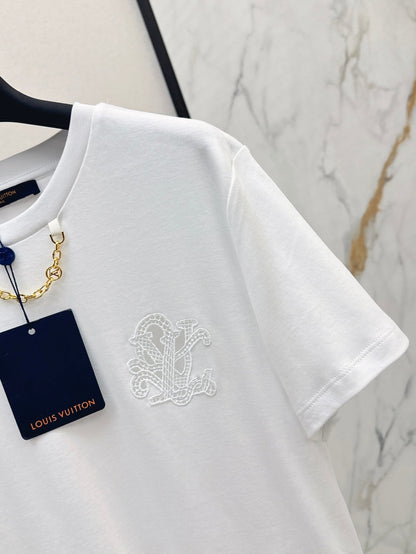 25ss embroidered t-shirt
