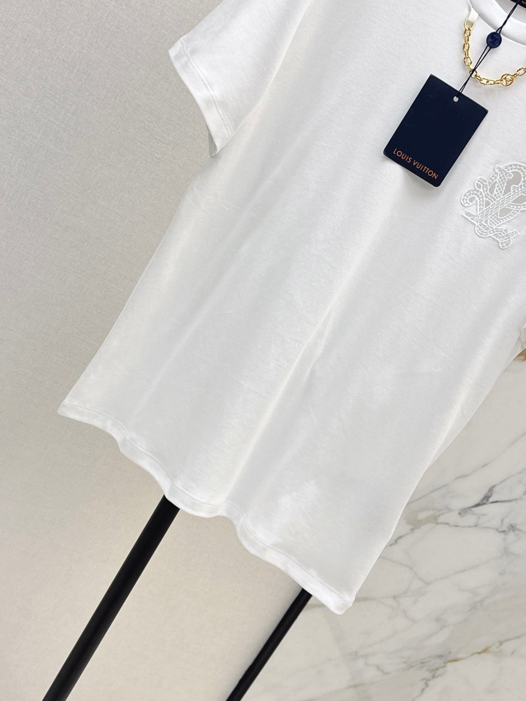 25ss embroidered t-shirt