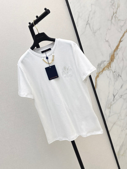 25ss embroidered t-shirt