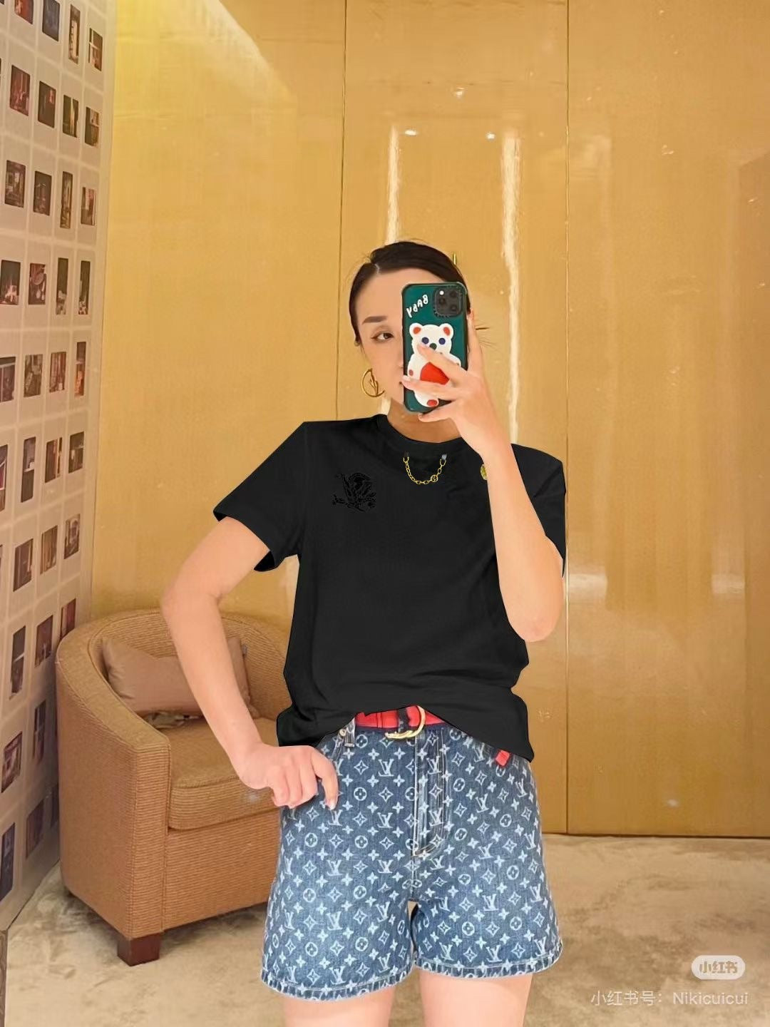 25ss embroidered t-shirt