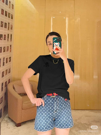 25ss embroidered t-shirt