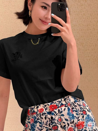 25ss embroidered t-shirt