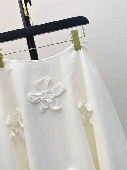 25ss embroidered skirt