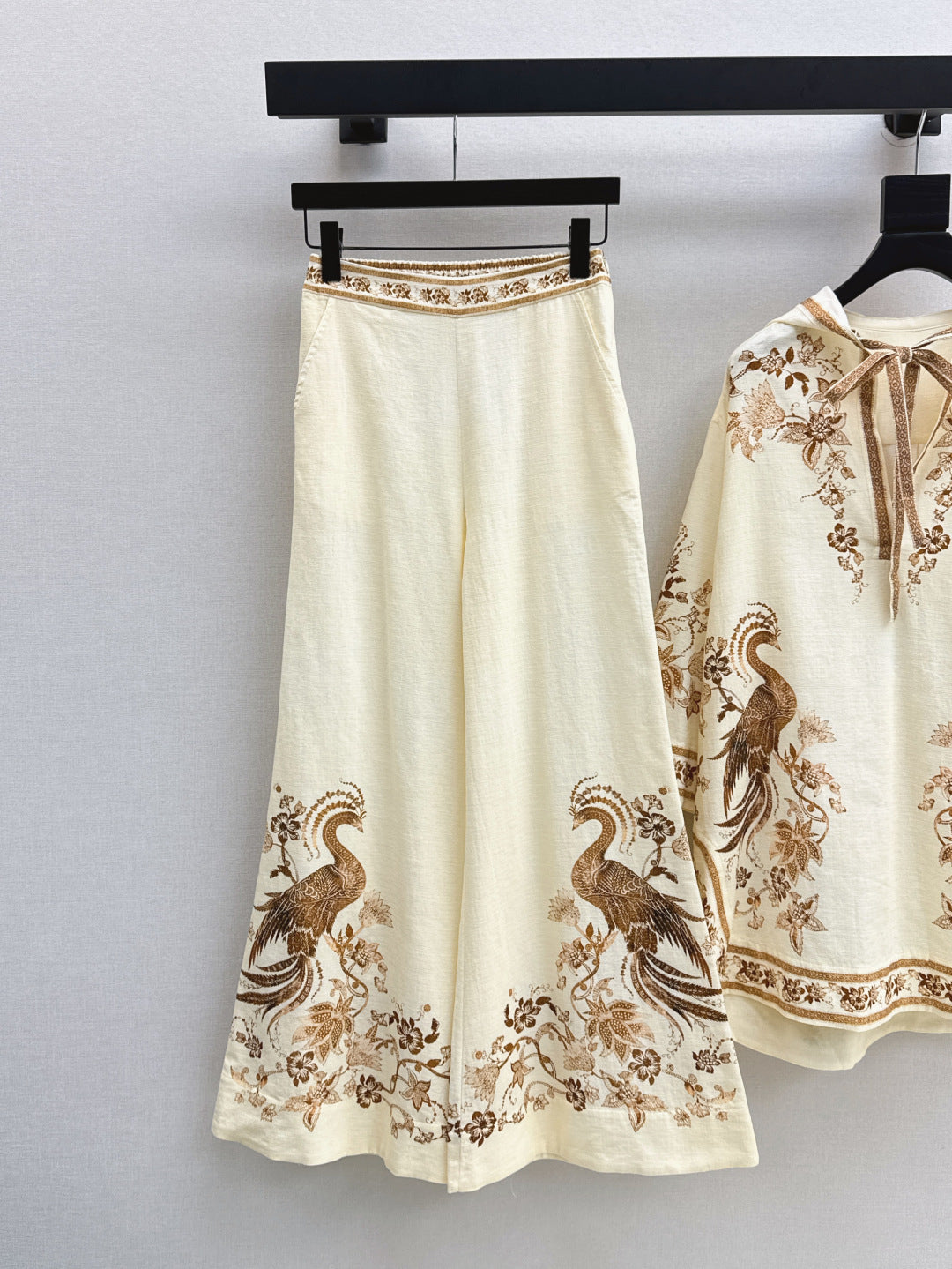 25ss print linen pants