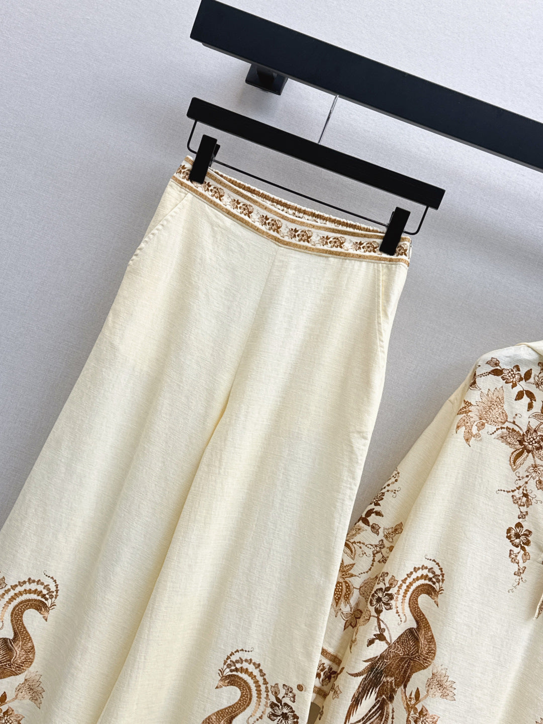 25ss print linen pants