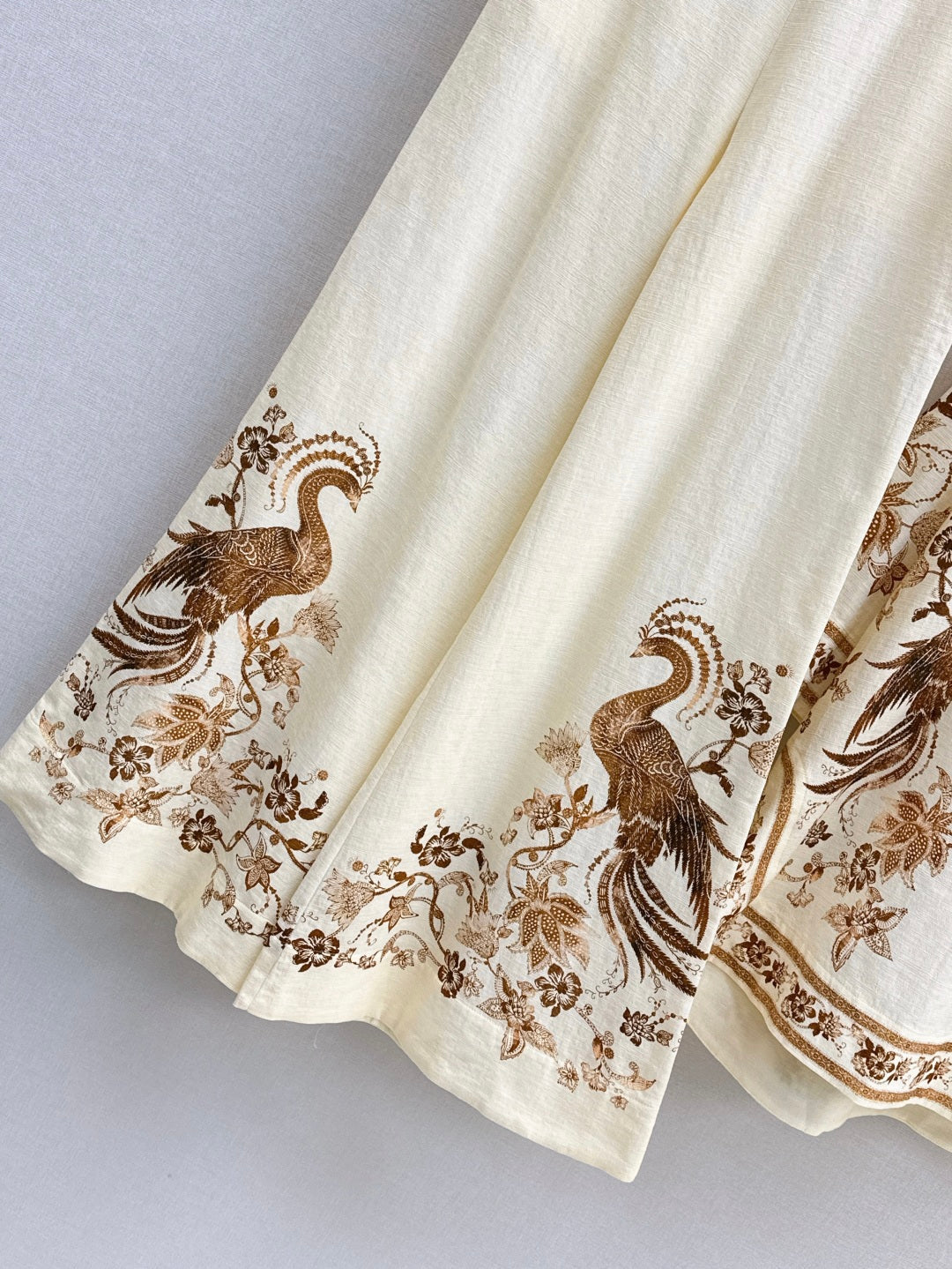 25ss print linen pants