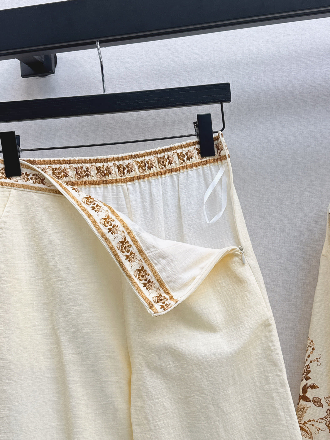 25ss print linen pants