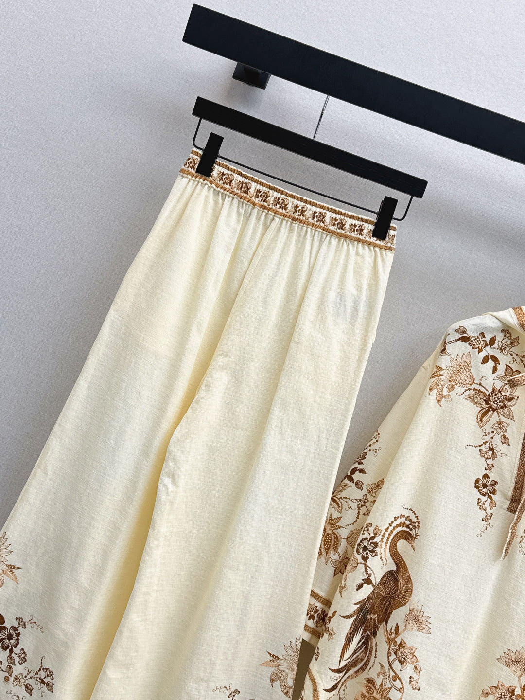 25ss print linen pants