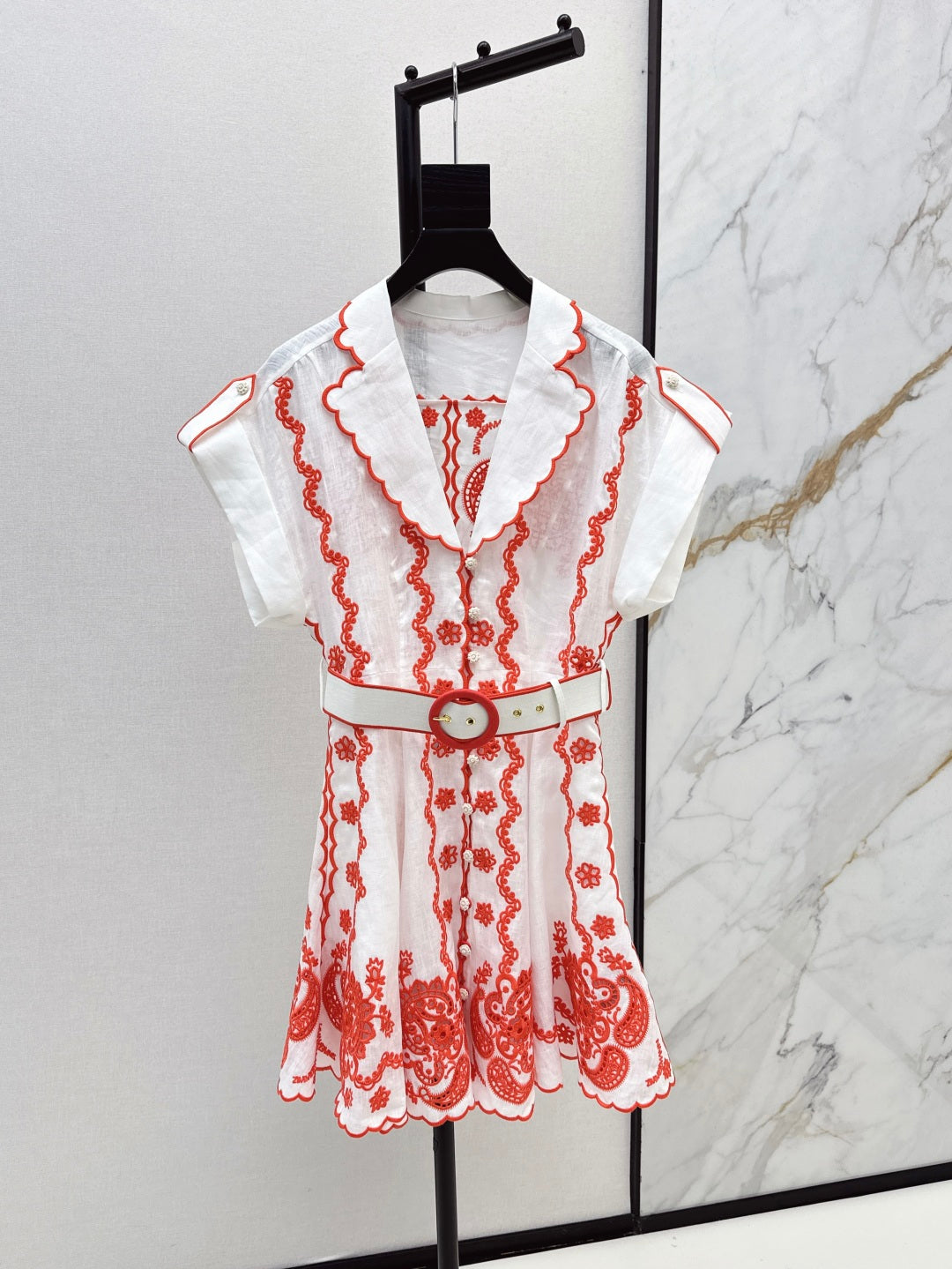 25ss embroidered dress