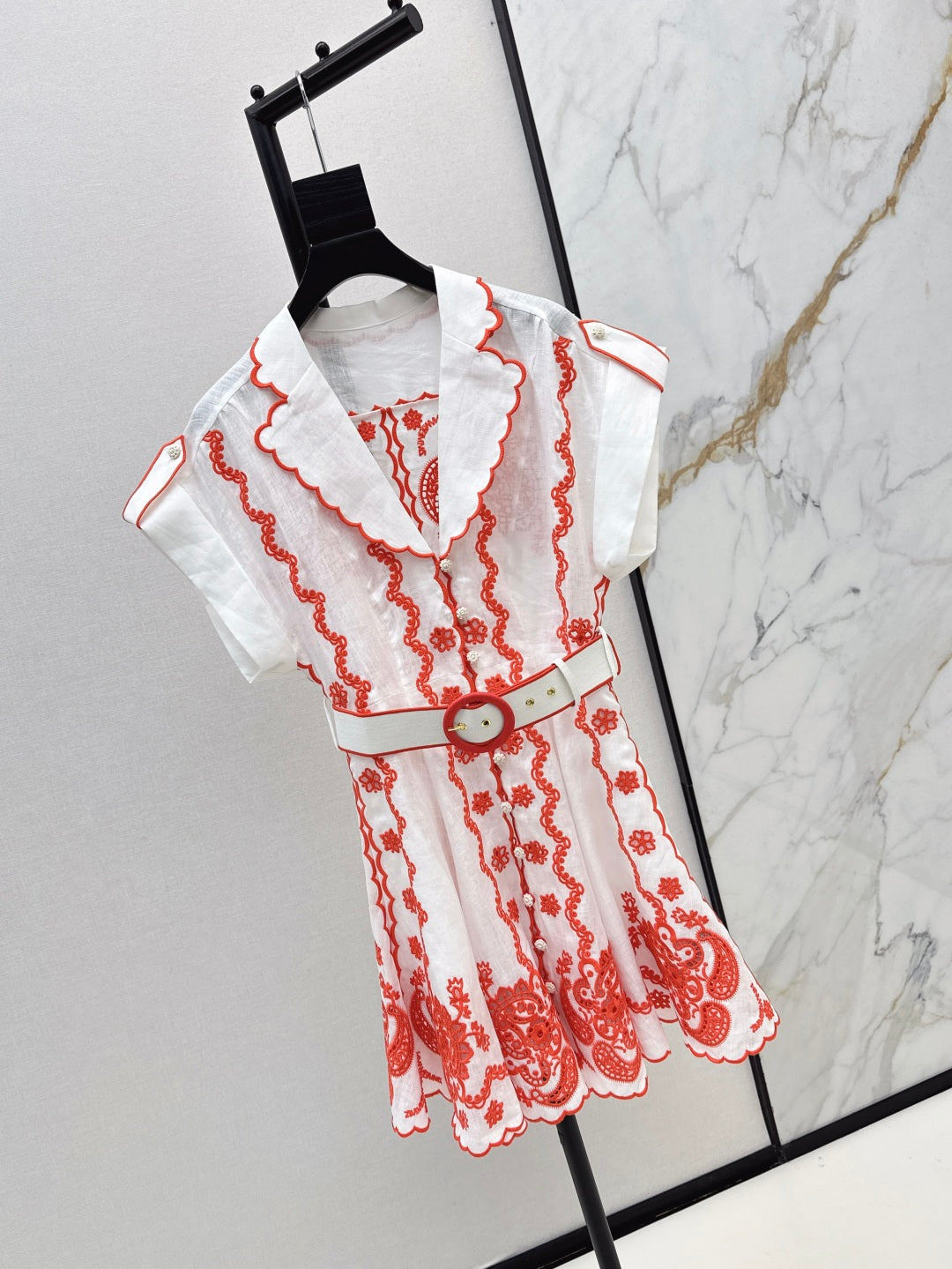 25ss embroidered dress