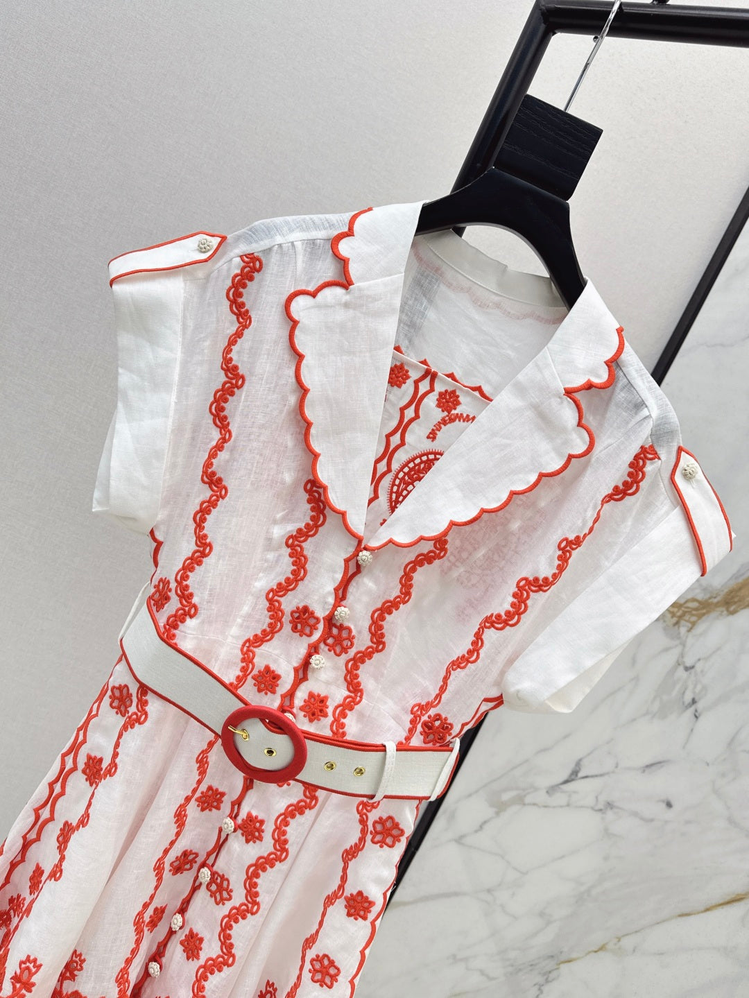 25ss embroidered dress