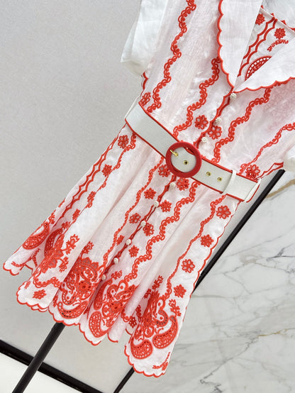 25ss embroidered dress