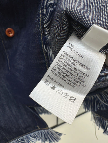 25ss denim crop shirt