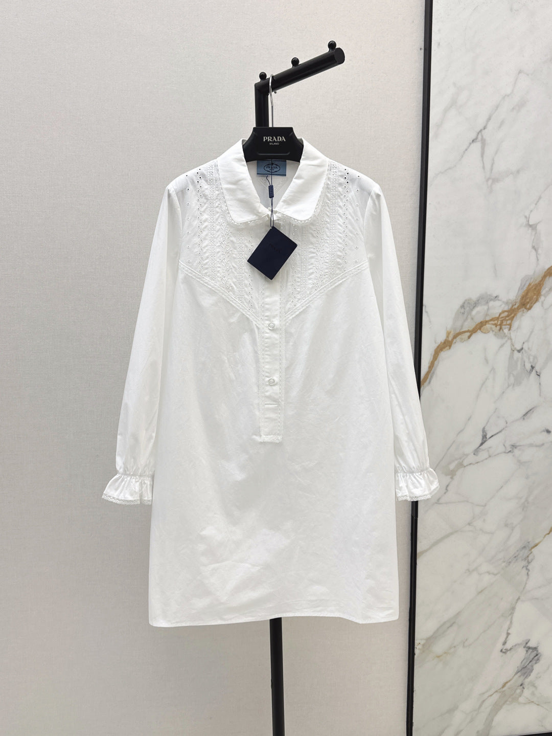 25ss lace shirt dress