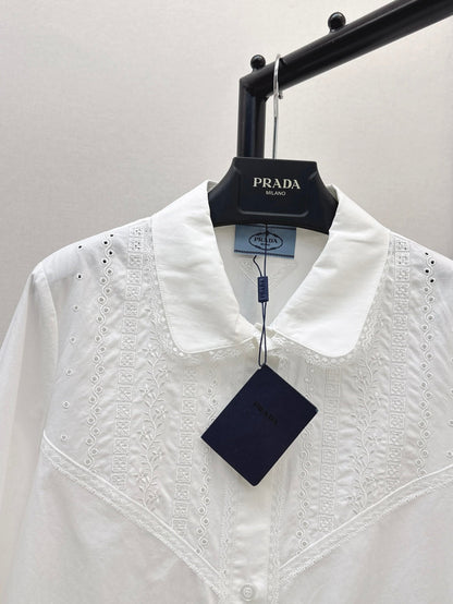 25ss lace shirt dress