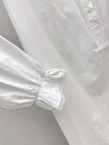 25ss lace shirt dress