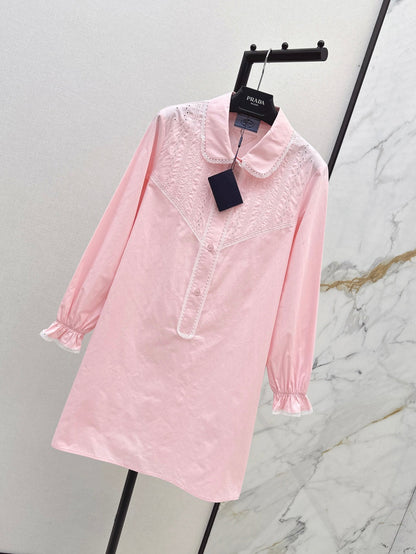 25ss lace shirt dress