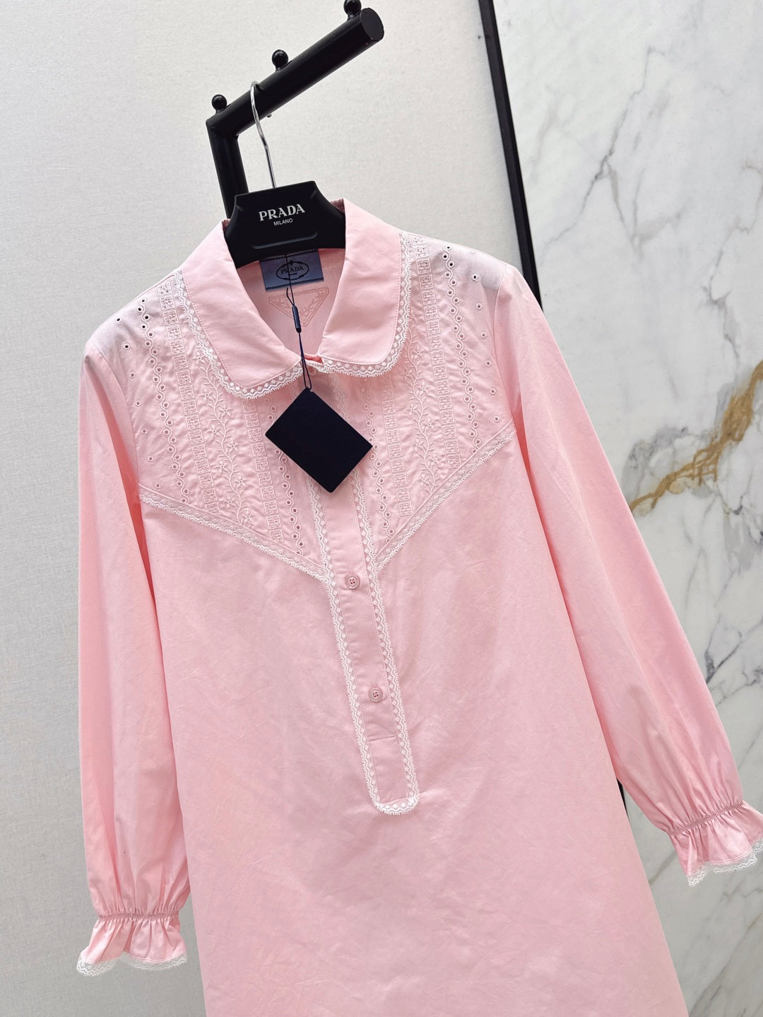 25ss lace shirt dress