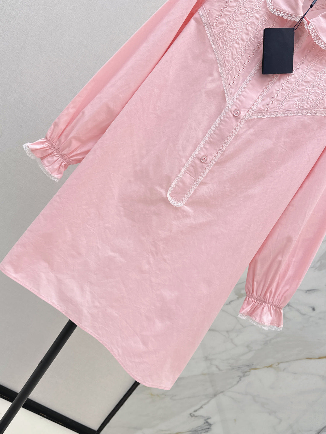 25ss lace shirt dress