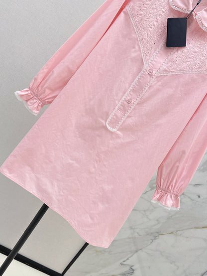 25ss lace shirt dress