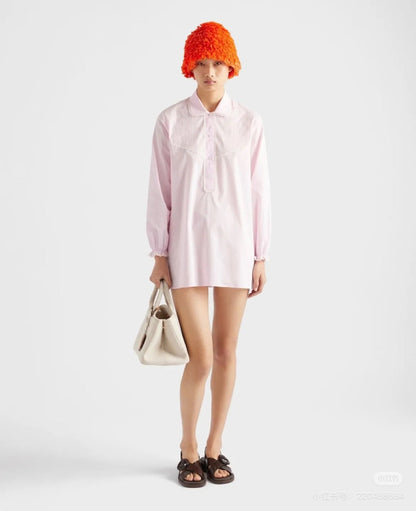 25ss lace shirt dress