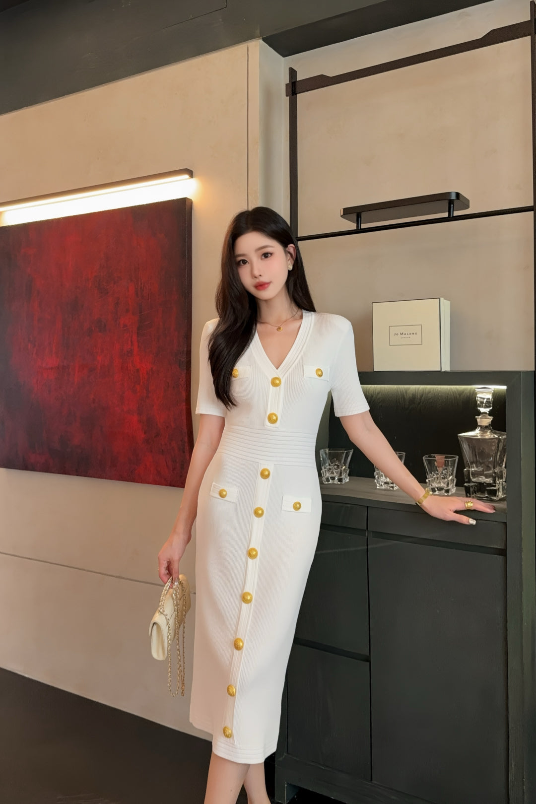 Bal 25ss buttons dress