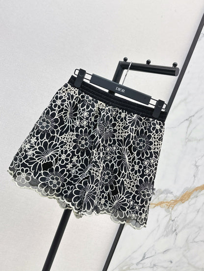 25ss embroidered skirt