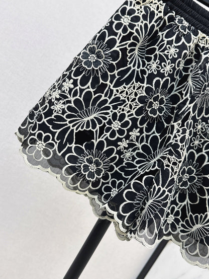 25ss embroidered skirt