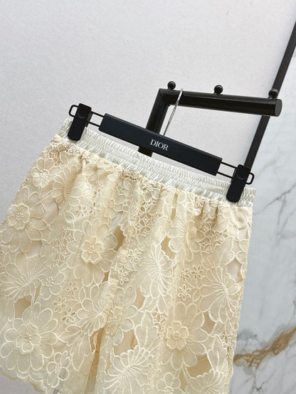 25ss embroidered skirt