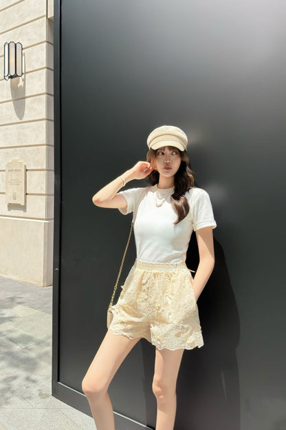 25ss embroidered skirt