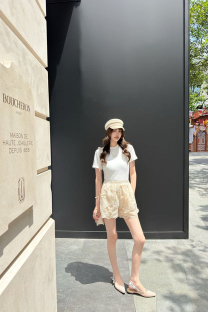 25ss embroidered skirt