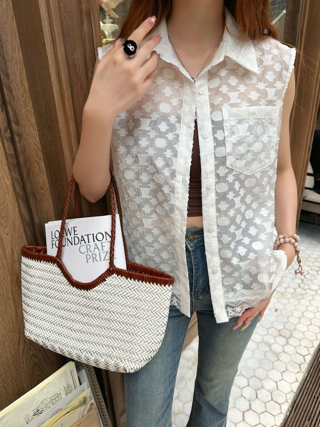 25ss lace vest