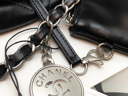 gblack with silver lettering