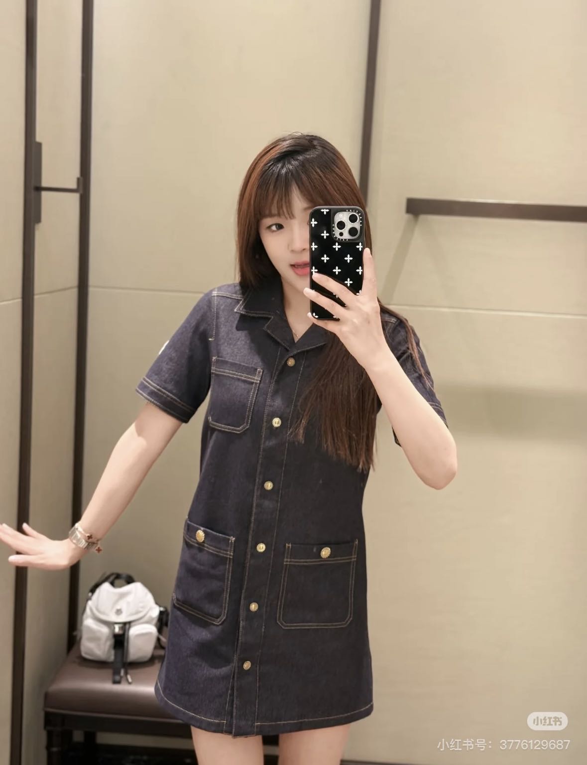 25ss denim dress