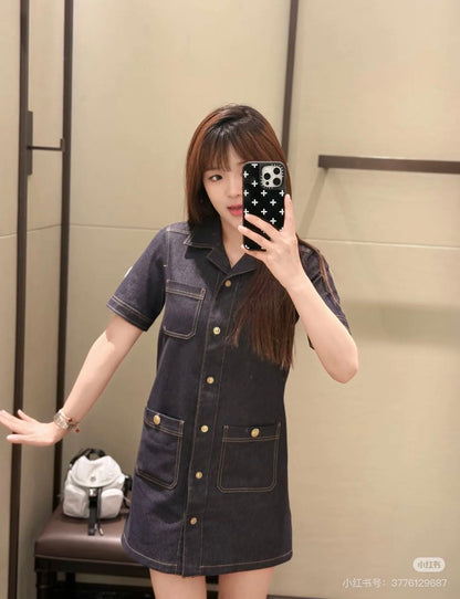 25ss denim dress