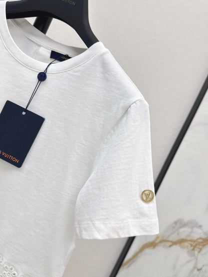 25ss embroidered t-shirt