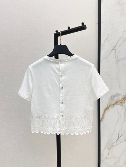 25ss embroidered t-shirt