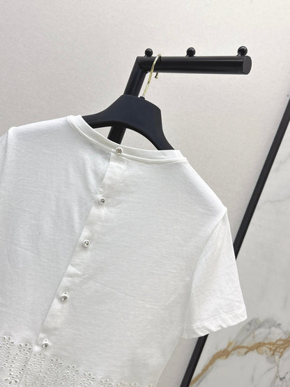 25ss embroidered t-shirt