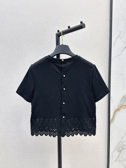 25ss embroidered t-shirt