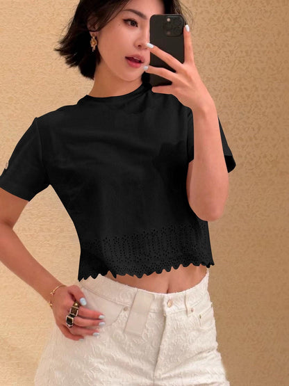 25ss embroidered t-shirt