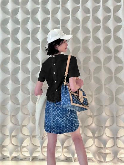 25ss embroidered t-shirt