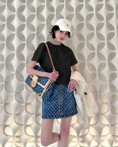 25ss embroidered t-shirt